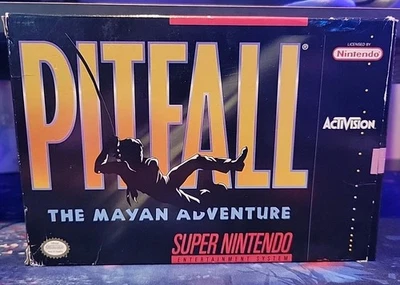Pitfall: The Mayan Adventure SNES 1994 With Manual & Original Box - Image 1 of 3