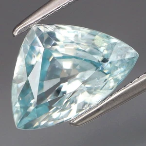 3.33Ct.Ravishing Color! Ultra Lustrous Natural Blue Cambodian Zircon - Picture 1 of 4