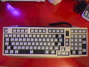 QK100 Hotswap Aluminum Tri-mode Custom Keyboard w/ Lubed Switches & Stabilizers - Afbeelding 1 van 6