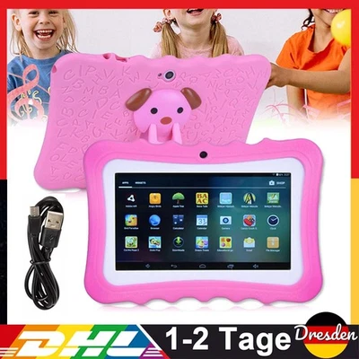 Kids Kinder Tablet 7 Zoll Kinder-Tablet Wi-Fi Bluetooth 32 GB Mit Schutzhülle DE - Bild 1 von 4