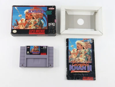 Genghis Khan II: Clan of the Gray Wolf Super Nintendo SNES Complete Tested - Image 1 of 4