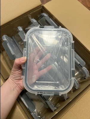 NUEVO - KOMUEE 10 paquetes de contenedores de vidrio para preparación de comidas de 30 oz con tapas, herméticos Foto 1 de 4