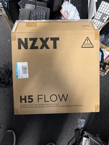 NZXT H5 Flow 2024 Compact ATX Mid-Tower PC Gaming Case (Open Box) READ DESC! - Picture 1 of 7