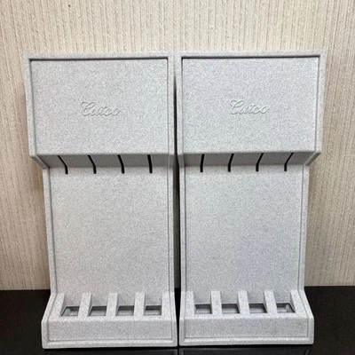 Cutco Steak Knife Holder Wall Drawer Mount Lot of 2 Gray Plastic No Knives - Image 1 of 4