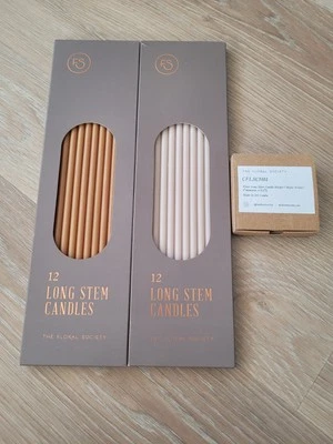 The Floral Society Long Stem Candles & Ceramic Holder - Image 1 of 4