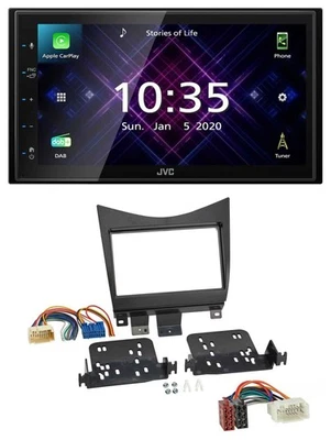 JVC DAB 2DIN MP3 Bluetooth USB Autoradio für Honda Accord 02-08 schwarz - Bild 1 von 4