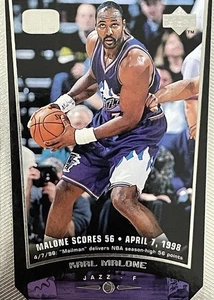 1998-99 Upper Deck Game Dated KARL MALONE Utah Jazz - Bild 1 von 2