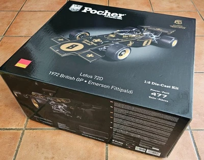 Pocher Lotus 72D Bausatz 1:8  E.Fittipaldi #8 World Champion 1972 HK114 OVP neu - Bild 1 von 2