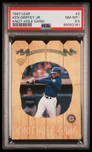 1997 Leaf Baseball Ken Griffey Jr. #2 Knothole Gang /5000 PSA 8.5 - Picture 1 of 2