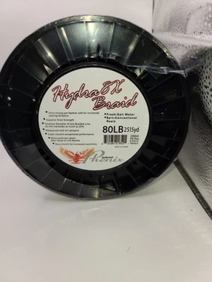 Phenix Hydra 8x (línea de pesca trenzada de 8 hilos) 80 lb 2515 yd pesca de atún blanco Foto 1 de 4