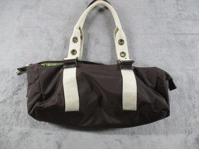 Bolso de Mano GAP para Mujer Marrón Nylon Bolso de Hombro Forro Verde Lona Correas Cremallera Foto 1 de 4