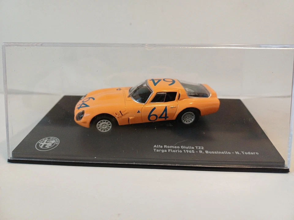 114 Perfect 1/43 Alfa Romeo TZ2 Targa Florio 1965 Centauria Panini Atlas Altaya  - Immagine 1 di 4