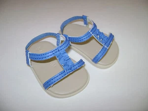 American Girl 18" Puppe 2011 Kanani Meet Schuhe Sandalen blau nicht mehr produziert passt McKenna - Bild 1 von 4