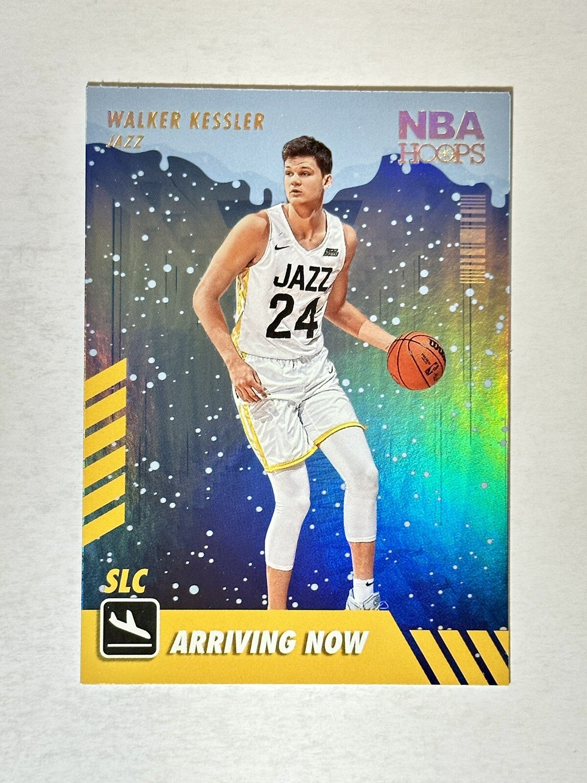 Walker Kessler 2022-23 Panini NBA Hoops Arriving Now Holo Winter Rookie #22 Jazz