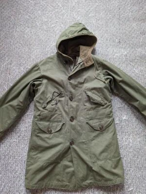 1950s vintage M47 parka coat S wool pile liner US ARMY jacket m51 military KOREA - Image 1 of 4