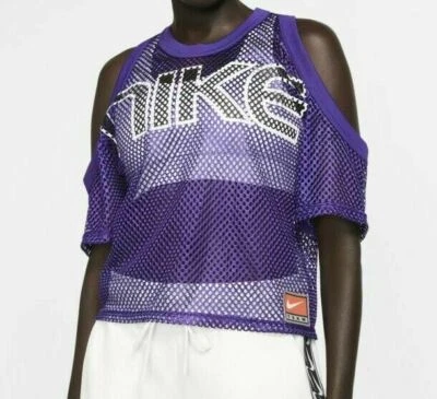 Camisa Nike Mujer S Colección Laboratorio Púrpura Retro Malla Top AV8289-547. Foto 1 de 3