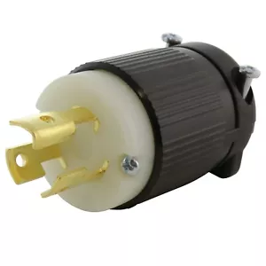 15A 125V NEMA L5-15P 3-polig Verriegelung Stecker Baugruppe von AC WORKS® - Bild 1 von 5