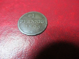 German States - Frankfurt - 1805 Anunver I Pfenig - Picture 1 of 2
