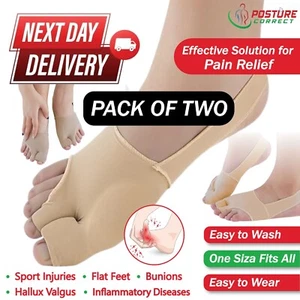 Toe Bunion Corrector Straightener Gel Hallux Separator Splint Valgus Protector B - Picture 1 of 6