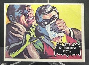 1966 Topps batman #6 "Chloroform Victim" vintage black bat - Picture 1 of 2