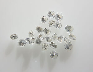 Natural Loose Diamonds F Color 20pc 2.3-2.5mm VS Clarity Wholesale Clean White