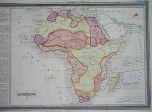 1831 RARE ORIGINAL MAP SOUTH AFRICA KENYA MAURITIUS TANZANIA MALI TOGO ZAMBIA - Picture 1 of 8