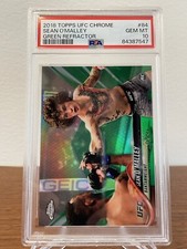 2018 Sean O'Malley Topps Chrome UFC Green Refractor /99 Rookie RC PSA 10 GEM
