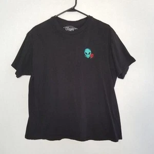 Camiseta Eighty Eight negra Alien Space manga corta para hombre talla grande - Imagen 1 de 7