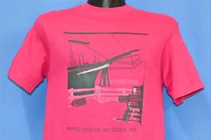 vintage 80s MYSTIC OUTDOOR ART FESTIVAL 1988 CONNECTICUT SEAPORT t-shirt SMALL S - Picture 1 of 4