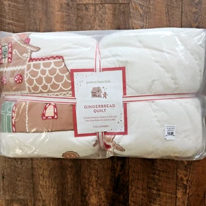 New Pottery Barn Kids Gingerbread Full Queen Quilt - Picture 1 of 8