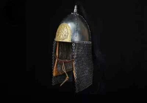 Frühmittelalter Helm mit Kettenhemd SCA Larp Reenactment Cosplay Kostüm Replik - Bild 1 von 4