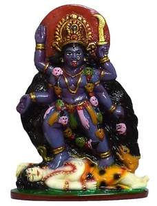 Mehrfarbige Harzgöttin Kali MATA Idol Statue für Zuhause/Büro (Größe: 12 cm) - Bild 1 von 4