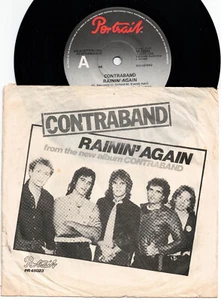 CONTRABAND - RAININ' AGAIN Ultrarare 1979 Aussie Alternate Rock P/S Single! M- - Picture 1 of 1