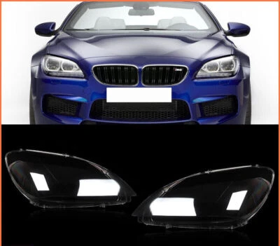 Para BMW Serie 6 M6 F06 F12 F13 640i 650i Par Faro Faro Lente Carcasa Foto 1 de 4