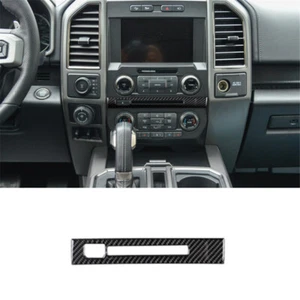 Carbon Fiber Interior CD Decorative Center Panel Trim Cover for Ford F-150 2015 - Picture 1 of 13