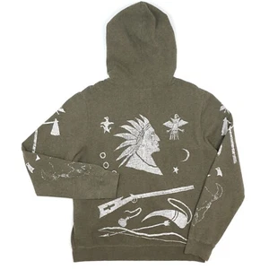 Denim Supply Full Zip Hoodie XL Chief Head Western Indian Navajo Ralph Lauren - Picture 1 of 17