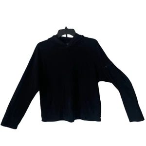 Pre Owned Women’s Alpine Design Long Sleeve Black Hoodie Fleece Like Sz Med - Bild 1 von 11