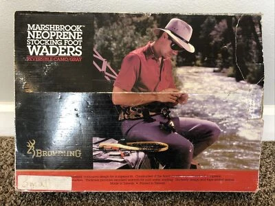 New Browning Marshbrook Fly Fishing Stockingfoot Reversible Waders Size S - Image 1 of 4