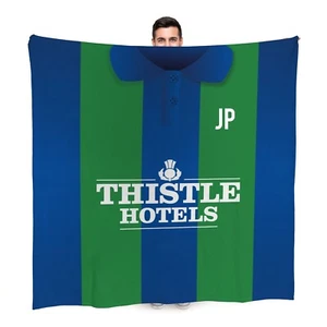 Leeds Retro 1994 Third Football Shirt Personalised Fleece Blanket - Picture 1 of 6