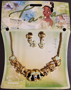 Disney Princess Tiana Jewelry Set Necklace Earrings Dress Up Costume Play NEW