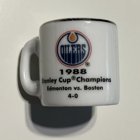NHL 1988 STANLEY CUP CHAMPIONS Edmonton Oilers CUP CRAZY CERAMIC MINI MUG Cover