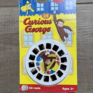 Curious George Movie 3d View-Master 3 Reel Packet NEW SEALED - Picture 1 of 7