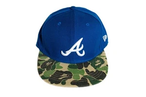 BAPE x New Era Atlanta Braves Fitted (Royal Blue) - A Bathing Ape - Picture 1 of 2
