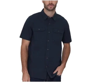 Sierra Design Men’s Short Sleeve Woven Shirt Blue Size L  NWT - Picture 1 of 3