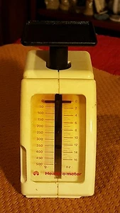 Báscula de cocina retro de plástico blanco vintage 500 g/16 oz marcas holandesas mediados de siglo - Imagen 1 de 4