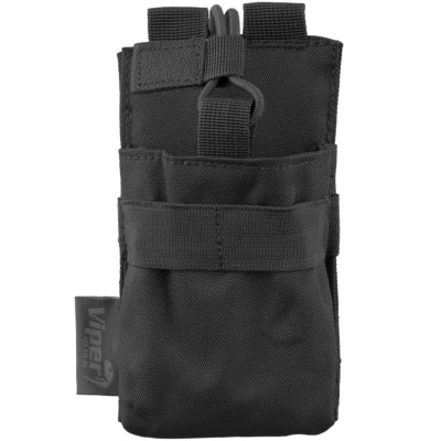 VIPER TACTICAL GPS MOLLE POCKET POLICE COMM SECURITY WEBBING RADIO POUCH BLACK