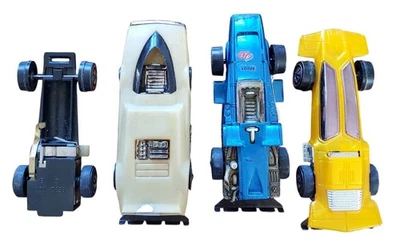 (4) Hot Wheels Redlines Sizzlers, 1969 Side Burn, 1970 Indy Eagle, 1970 Hot Wings Foto 1 de 4