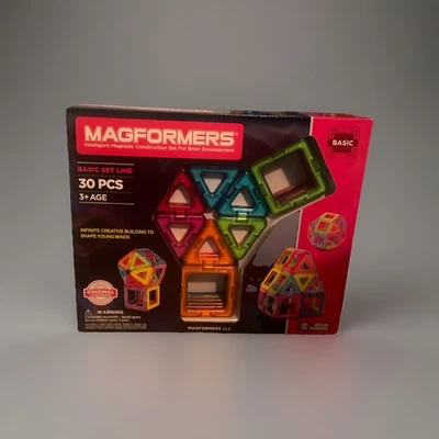 Magformers Rainbow 30 Piece Set NEW By 3D Brain Training - Image 1 of 3