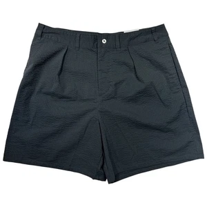 Nike Life Seersucker Shorts Men Size 30 Gray 6" Mid Thigh Pleated HF6363-060 NEW - Picture 1 of 8