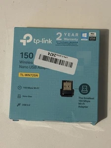 Adaptador WiFi USB TP-Link para PC (TL-WN725N), N150 Adaptador de red inalámbrica - Imagen 1 de 7